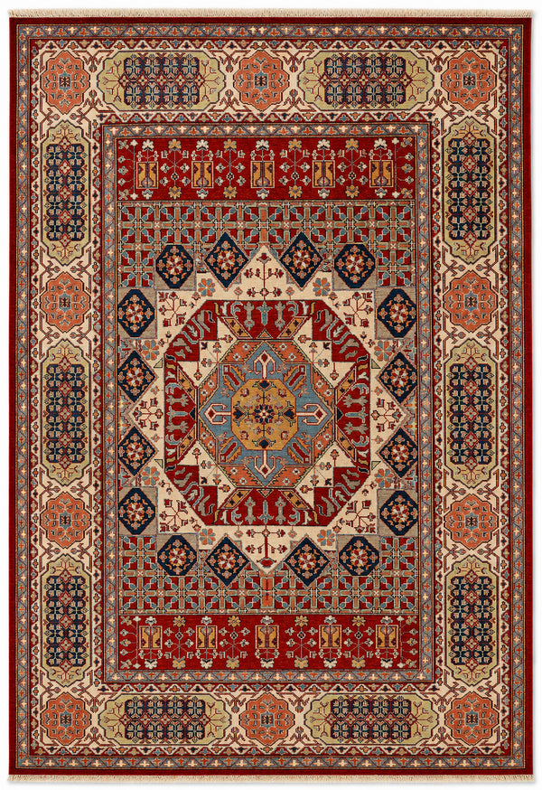 Mamluk hand-knotted rug, 5.8 × 8.5 ft