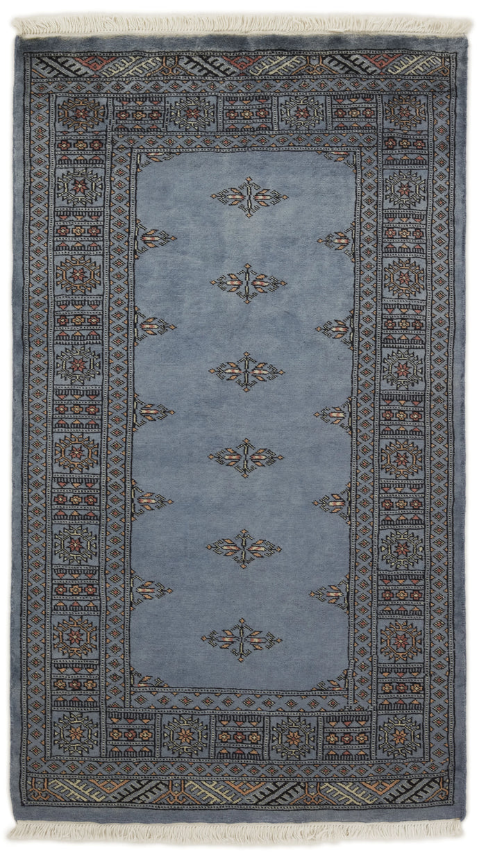 Bokhara Tekke three-ply hand-knotted wool rug, 3.1 × 5.2 ft