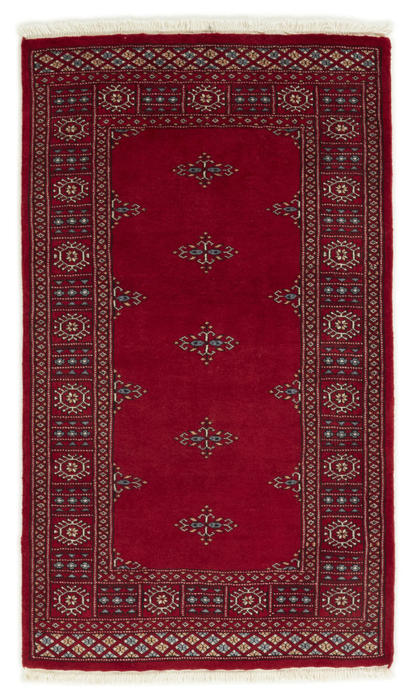 Bokhara Tekke three-ply hand-knotted wool rug, 3.1 × 5.2 ft