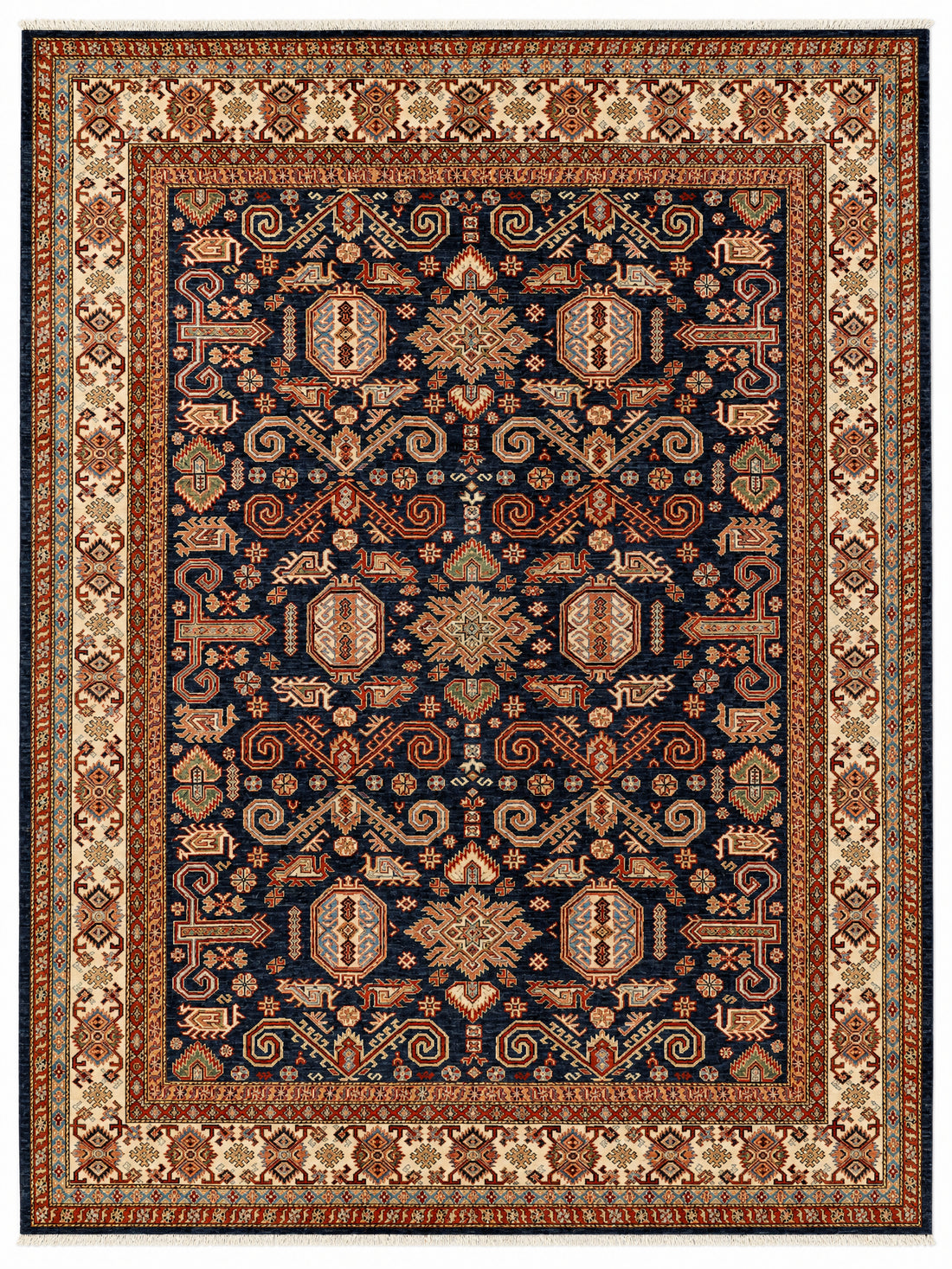 Ziegler Tracery hand-knotted rug, 8 × 10.3 ft