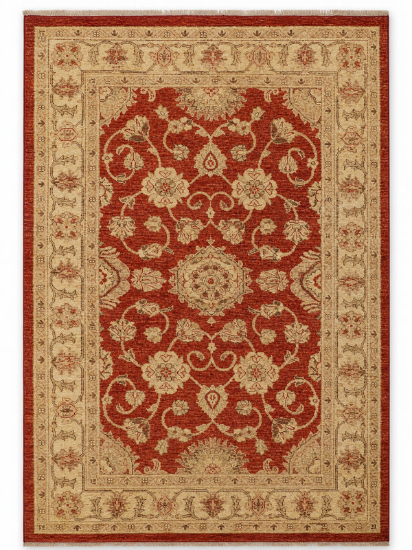 Ziegler Florin hand-knotted rug, 4 × 6 ft