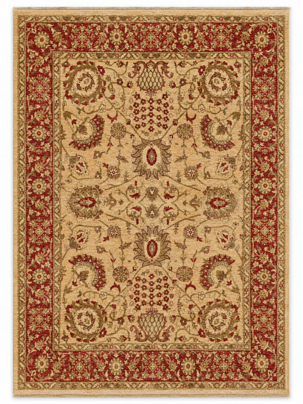 Agra Tracery hand-knotted wool rug, 6.5 × 8.8 ft