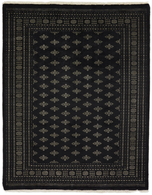 Bokhara Tekke three-ply hand-knotted wool rug, 8.2 × 10.3 ft