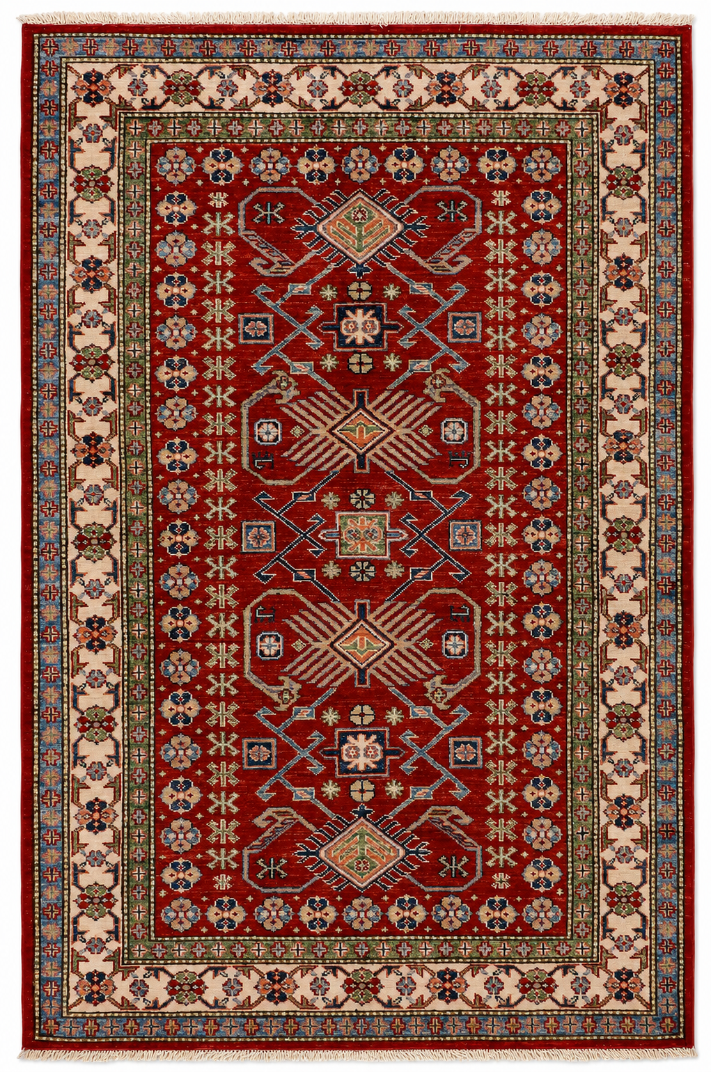 Kazak - Vector - 3.9 X 5.9 ft