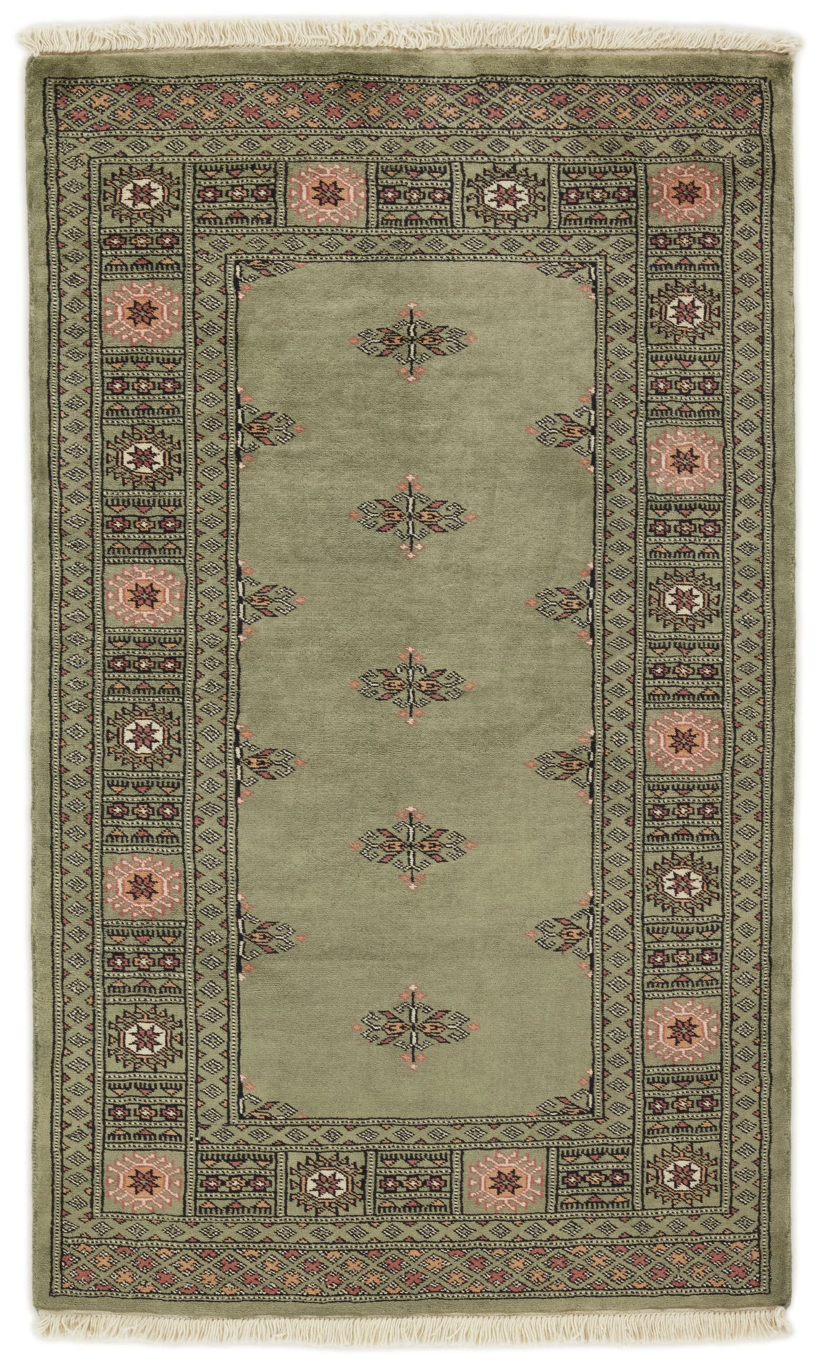 Bokhara Tekke three-ply hand-knotted wool rug, 5 × 3 ft