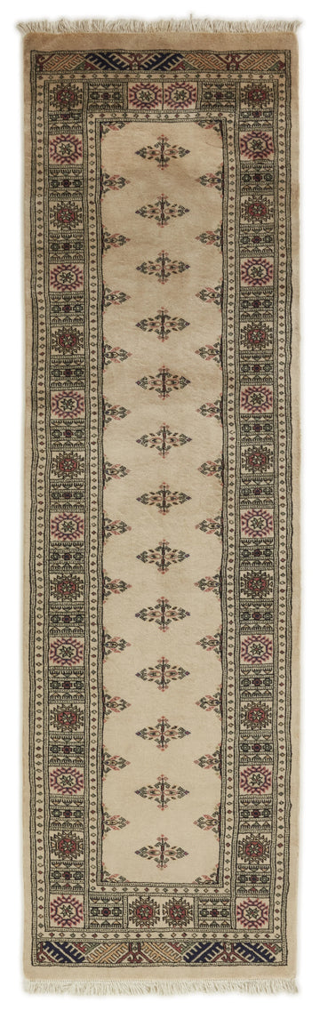 Bokhara Tekke three-ply hand-knotted wool runner, 2.5 × 8.5 ft