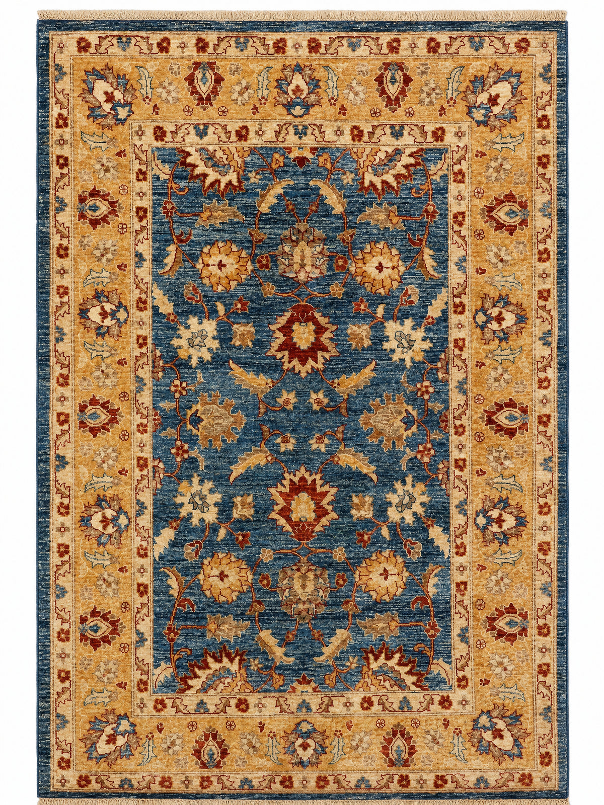 Ziegler Florin hand-knotted rug, 4.4 × 6.5 ft