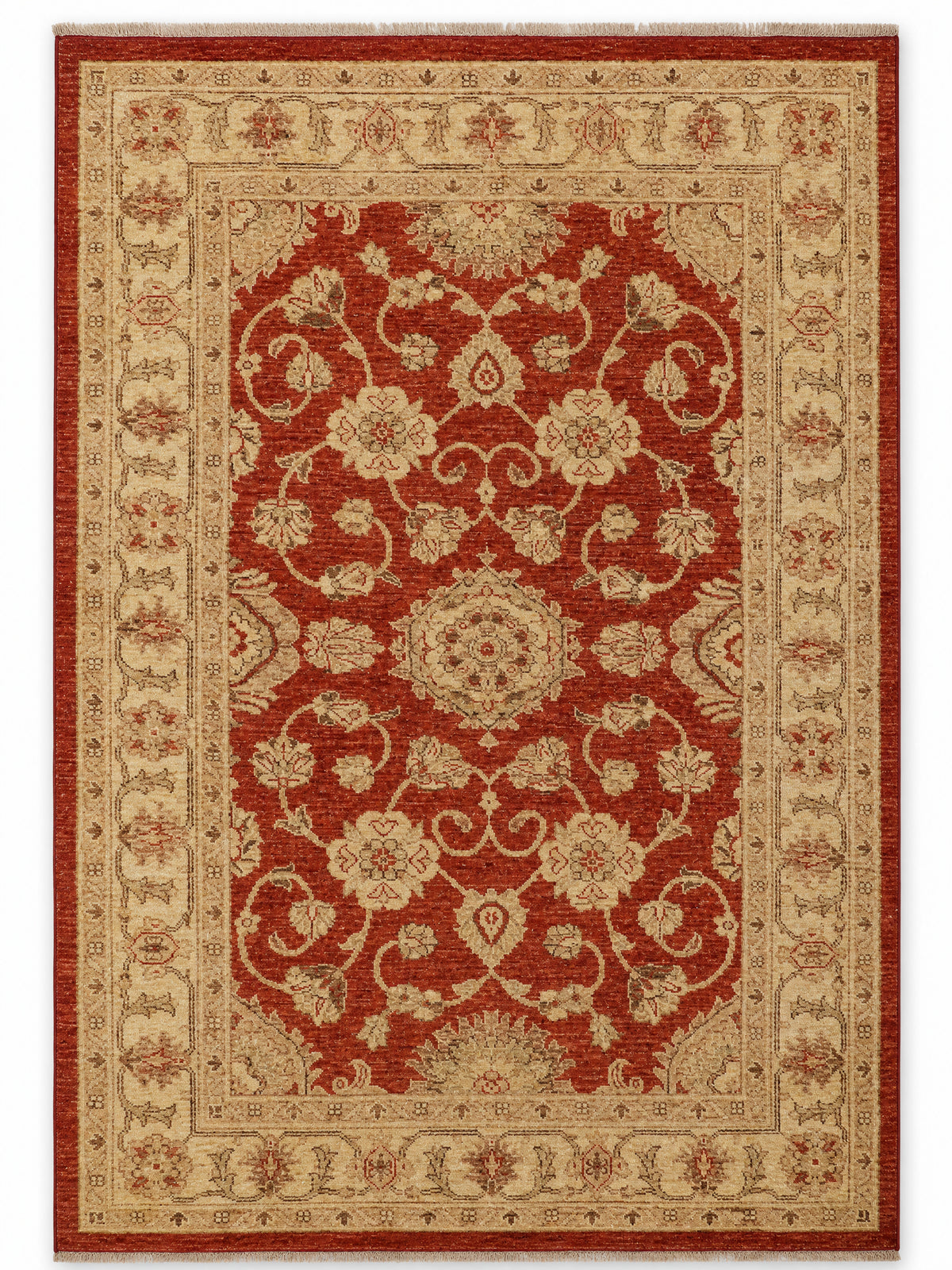 Ziegler Florin hand-knotted rug, 4 × 6 ft