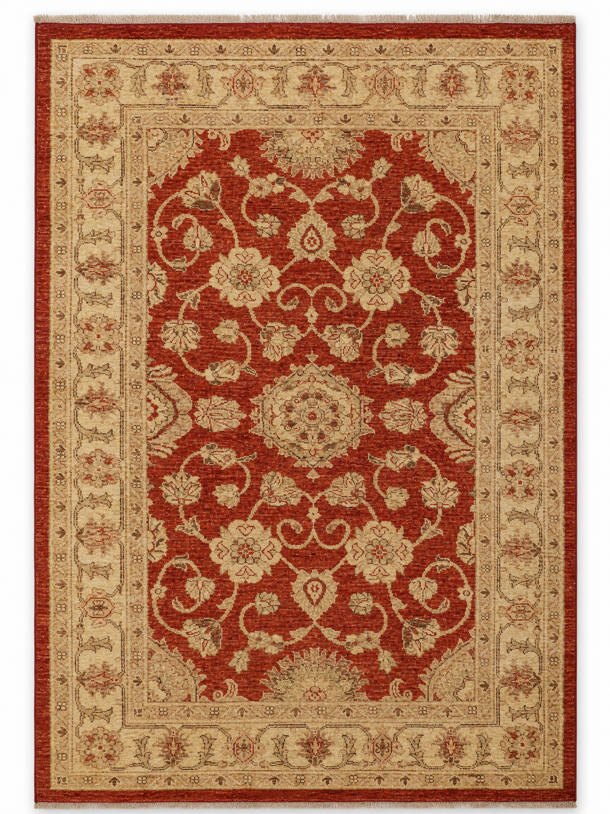 Ziegler Florin hand-knotted rug, 4 × 6 ft