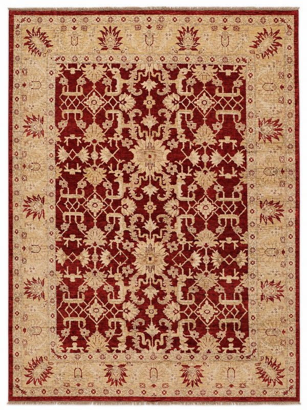 Ziegler Tracery hand-knotted rug, 6.4 × 8.2 ft